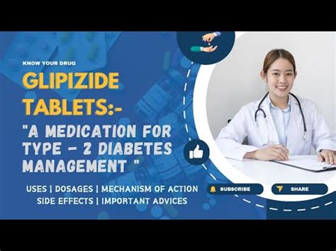 Glipizide Tablets: Uses, Dosage, Mechanism of Action, Side Effects, and Important Advice - YouTube