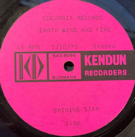 Earth, Wind & Fire – Shining Star (1975, acetate, Vinyl) - Discogs