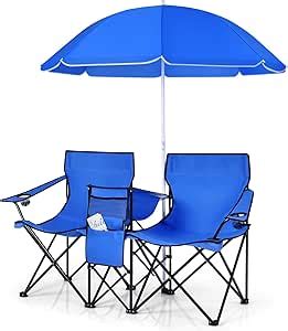 Amazon.com: LUARANE Folding Double Camping Chair, Outdoor Picnic Chairs ...