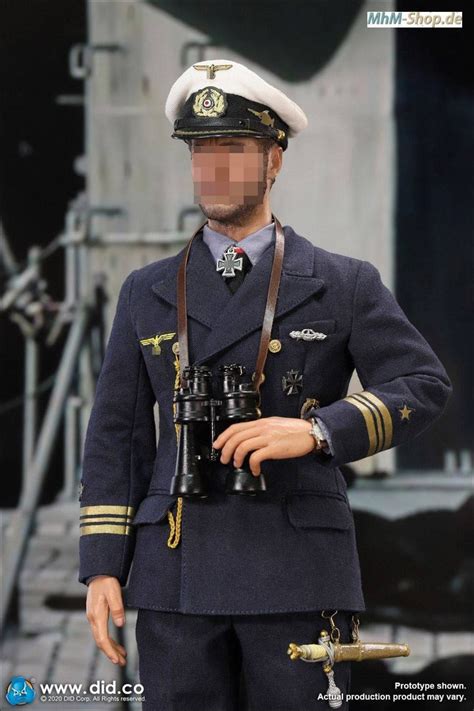 DiD WWII German U-Boat Commander- Lehmann / German naval uniform on a ...