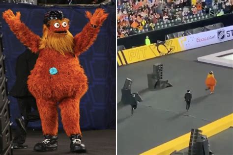 Yes, Gritty Actually Went Streaking at the Linc Over the Weekend