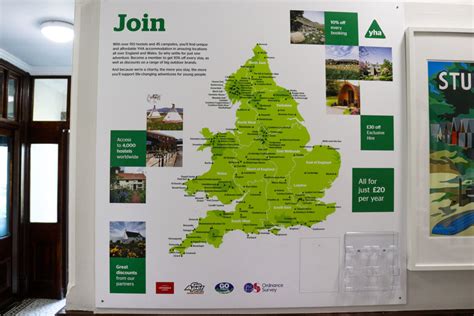 YHA Swanage wall map – Swanage.co.uk