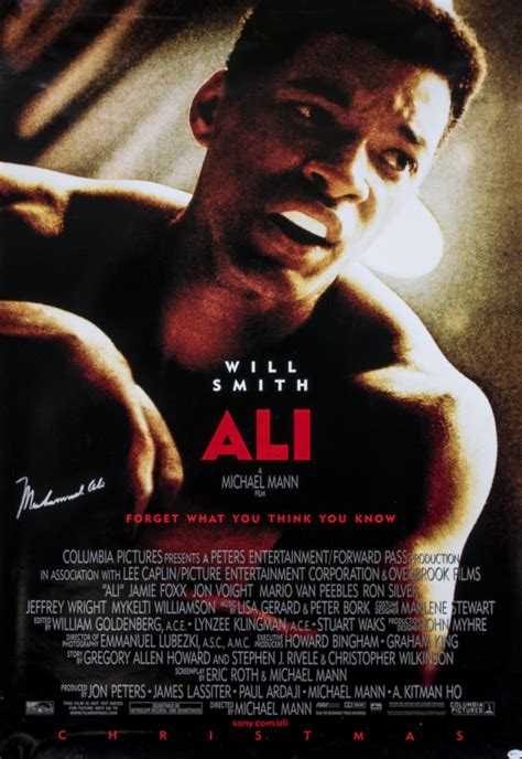 Lot Detail - Muhammad Ali Signed 27 x 40 "Ali" Movie Poster (Online Authentic)