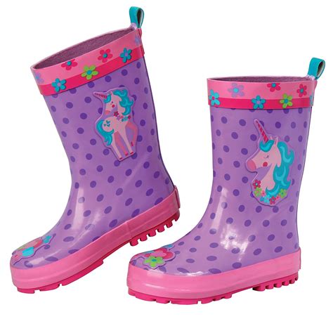 Stephen Joseph E7 Baby Toddler Girl Rubber Rain Boots – Unicorn SJ-8801 ...