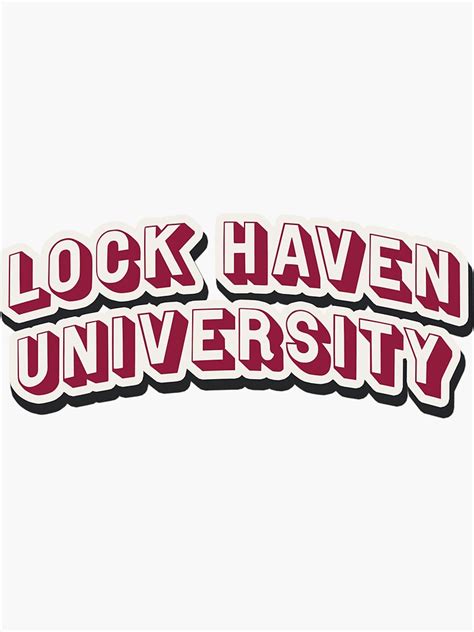 "Lock Haven University " Sticker by StickerScapes | Redbubble