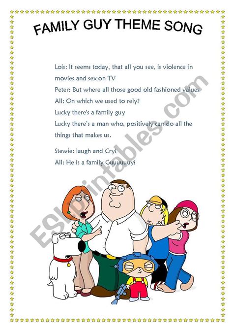 Family Guy Theme Song Lyrics