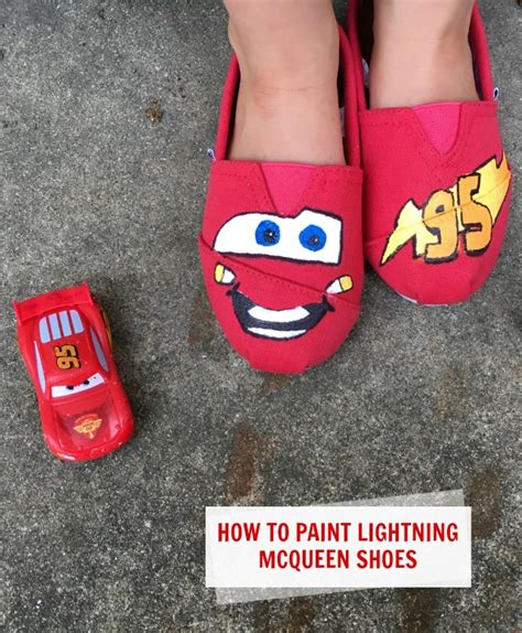 DIY Lightning McQueen Shoes - C.R.A.F.T.