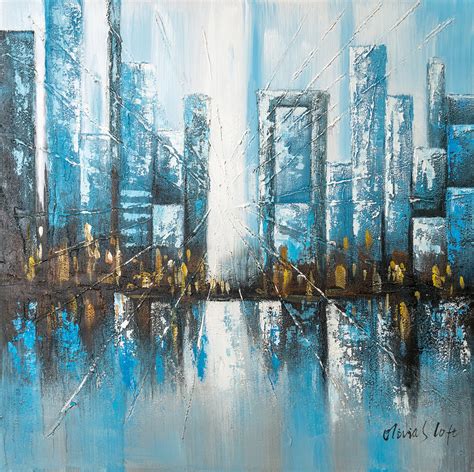 Abstract Cityscape Painting - Painting Photos