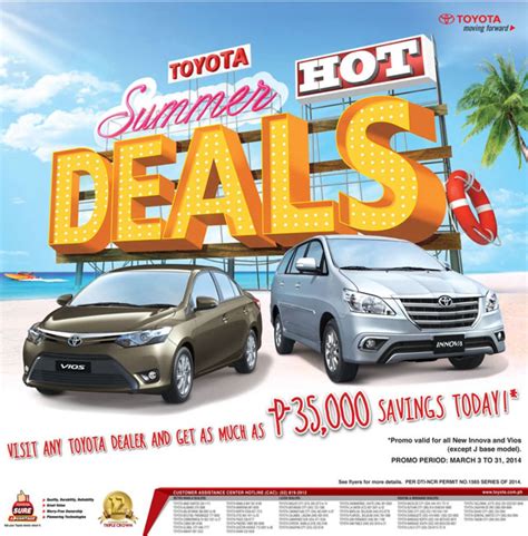 Toyota offers Hot Summer Deals for 2014 - Car Deals