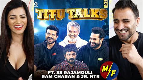 BB Ki Vines | Titu Talks - Episode 4 ft. SS Rajamouli, Ram Charan, NTR Jr. | RRR Team REACTION ...