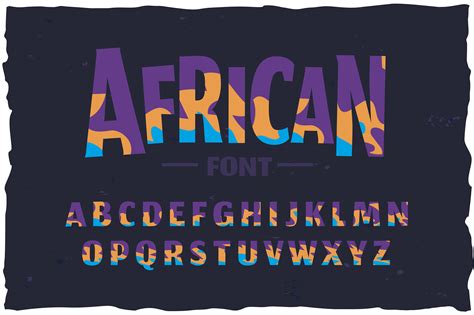 African Font by Fractal font factory · Creative Fabrica