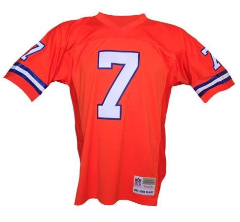 Denver Broncos John Elway Mitchell & Ness Orange Throwback Jersey ...