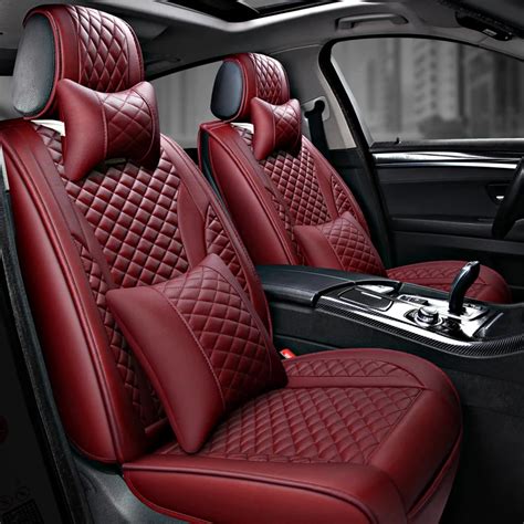 Custom Car Seat Cover Universal Seat Luxury Leather Car Seat Car Modeling Car styling For ...