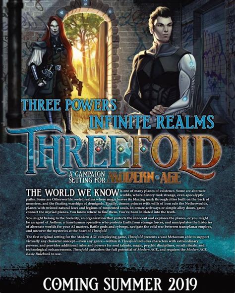 Green Ronin Bringing Threefold World To Modern AGE RPG – OnTableTop ...