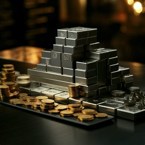 Gold And Silver Bars Stock Photos, Images and Backgrounds for Free Download