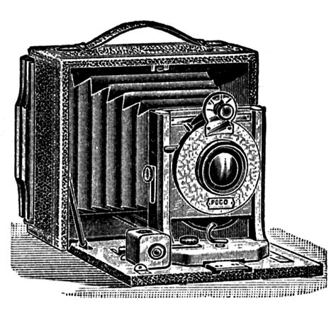 4 Vintage Camera Clipart! - The Graphics Fairy