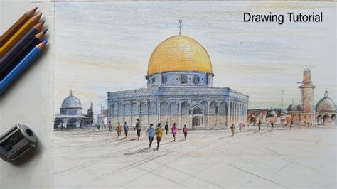 How to Draw Masjid al-Aqsa Dome of the Rock