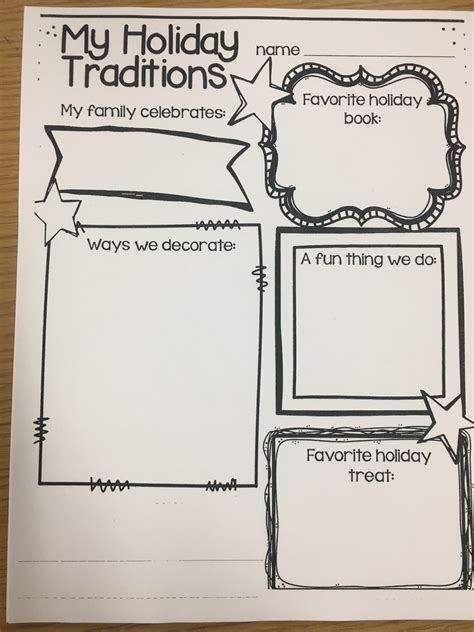 Holiday Homework Worksheets For Kindergarten