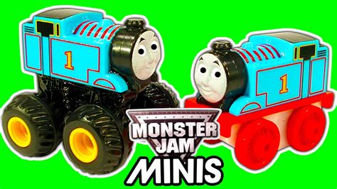 Thomas The Tank MINIS Monster Jam Custom MONSTER Truck Toy Train Mashup - YouTube