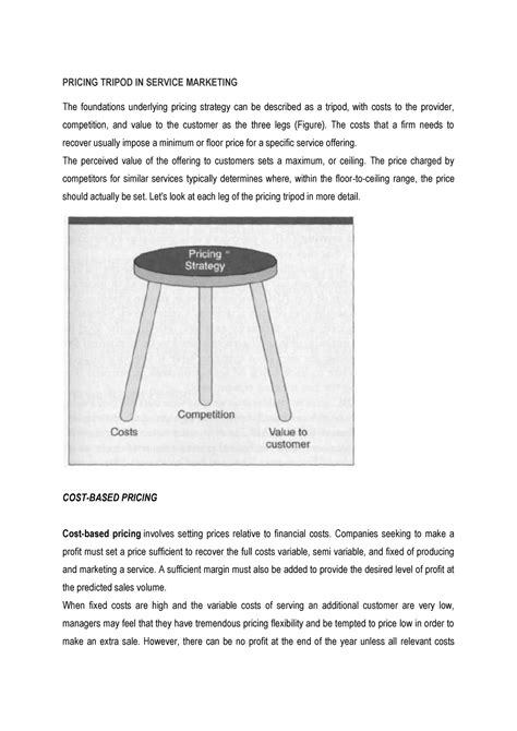 Pricing Tripod IN Service Marketing-converted - PRICING TRIPOD IN SERVICE MARKETING The ...