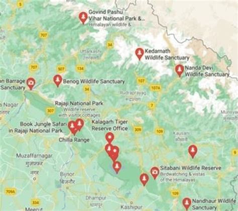 Uttarakhand wildlife sanctuaries and forest regions | Download Scientific Diagram