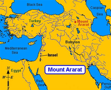 #24 Map showing where the mountains of Ararat are at. Genesis 8.4 In ...