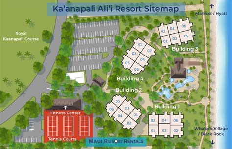 Kaanapali Beach Resort Map | World Map