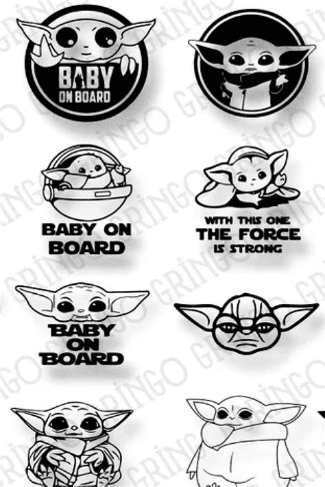 Baby Yoda Silhouette SVG – MasterBundles