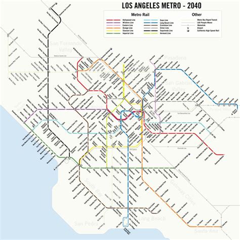 Map Shows Future Of LA Mass Transit - Business Insider