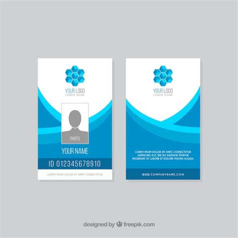 Id card template | Free Vector