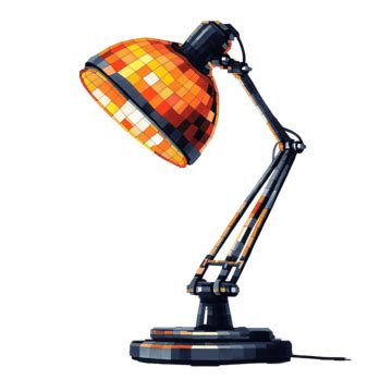 Desk Lamp In Pixel Art Style, Desk, Lamp, Furniture PNG Transparent Image and Clipart for Free ...
