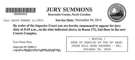 Jury Duty in Buncombe County, NC; 10 THINGS YOU WANT TO KNOW