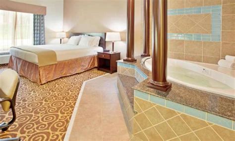 Jacuzzi suite in Holiday Inn Express Hotel & Suites Kansas City, MO ...