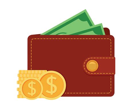 Animated Wallet with Cash Money Inside Icon Vector Illustration 16461447 Vector Art at Vecteezy