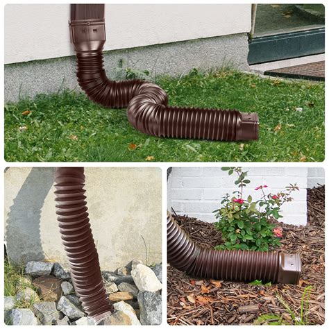 Pack Rain Gutter Downspout Extension Flexible, Drain, 51% OFF