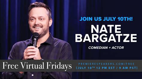 Nate Bargatze Speaking Fee, Schedule, Bio & Contact Details