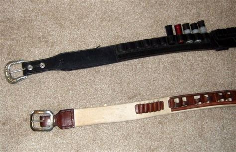 FS: Reduced, Black Leather Kirkpatrick Shotgun Belt - SASS Wire ...