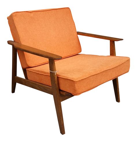 Mid-Century Modern Wood Arm Chair | Chairish