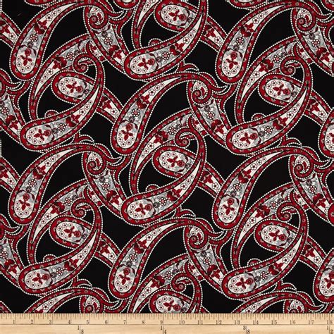 Essentials 10 Paisley Red Fabric | Red fabric, Fabric, Fabric design