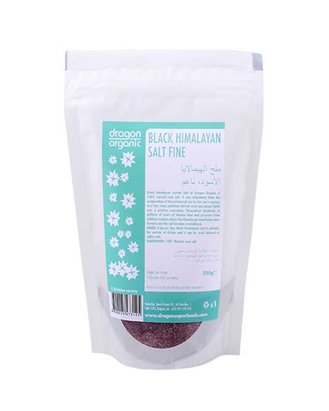 Black Himalayan salt - fine (250gr.) by Dragon Superfoods | Midway Middle East - Dubai, UAE