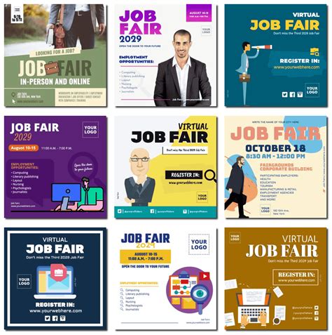 Create a Job Fair Flyer with Editable Templates