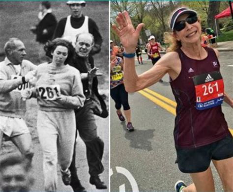 The First Woman to Ever Run The Boston Marathon 50 Years Ago Did it ...