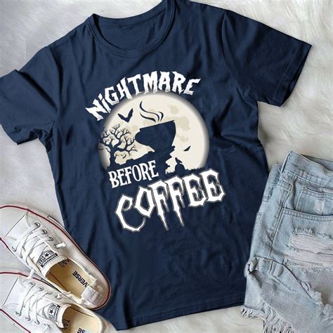 Nightmare Before Coffee Halloween T-Shirt - ShirtsMango Office