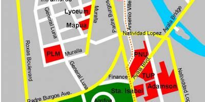 Tup manila map - Zemljevid tup manila (Filipini)