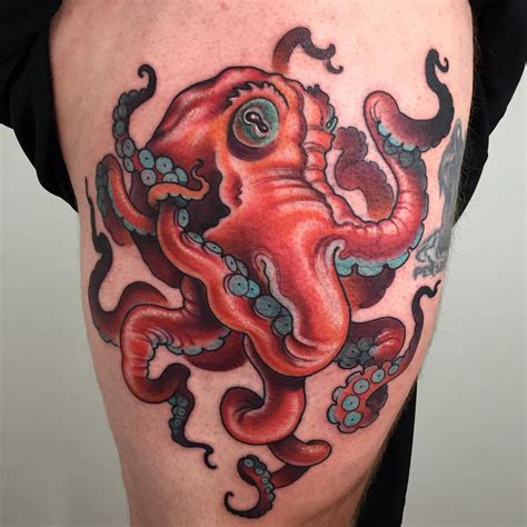 Octopus Tattoo on Thigh | Best Tattoo Ideas Gallery