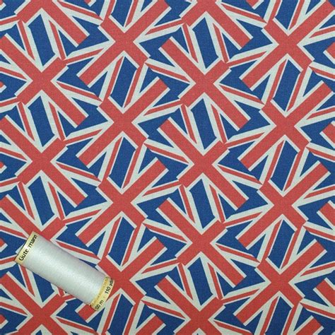 UNION JACK COTTON PRINT FABRICS * JUBILEE FABRICS * Quilting * Craft * Dressmaking * Bunting ...