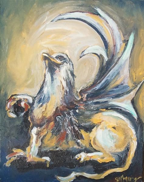 The Griffin - acrylic, in Commission Paintings