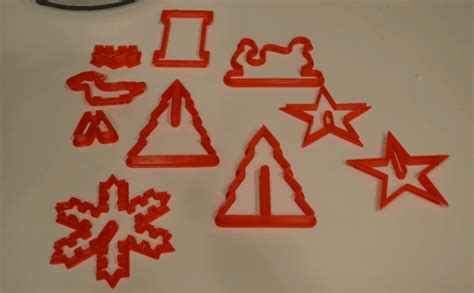 23 Festive Models for 3D Printed Christmas Cookie Cutters