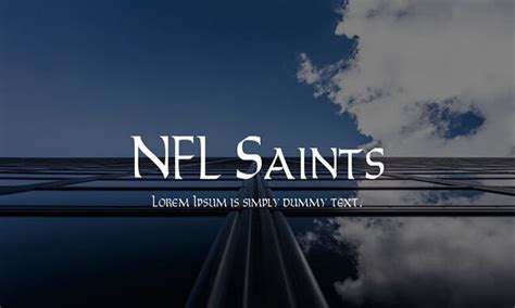 NFL Saints Font Free Download - Graphic Design Fonts