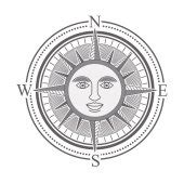 Vintage sun compass rose — Stock Vector © iatsun #6123109